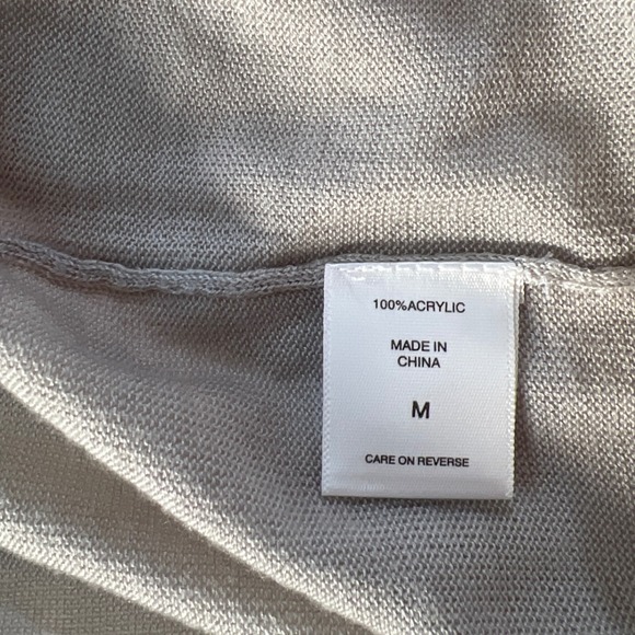 NEW YORK & CO Women's Gray Button Front Long Cardigan Sweater Med Career Lounge - Picture 3 of 7